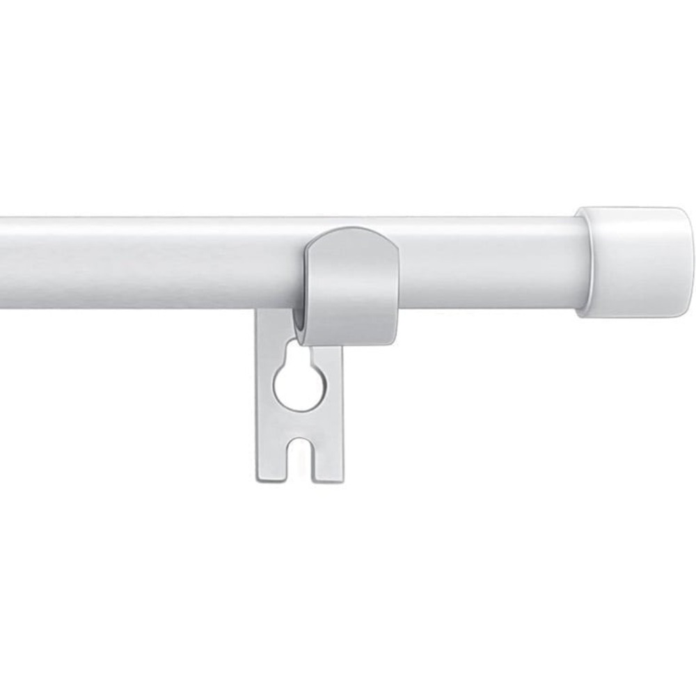 New Alskarhem White Curtain Rods for Windows 30 to 45 Inch,5/8 Inch Small Curtai